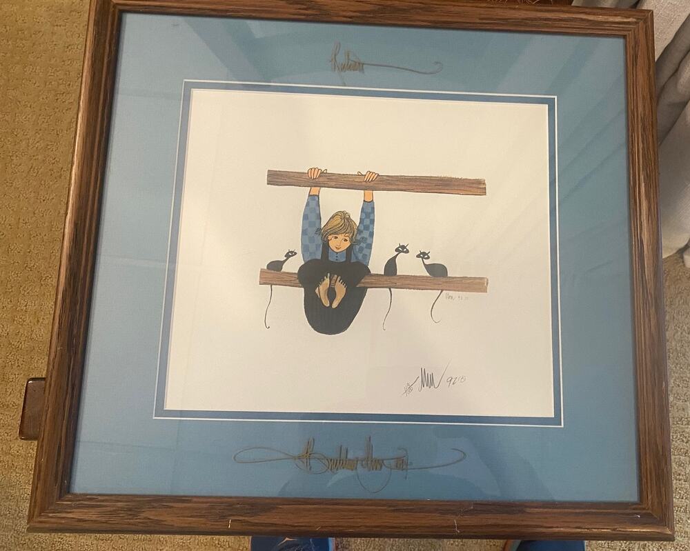 P Buckley M oss Signed and Numbered Print. "Richard", 9"x11",  118/1000